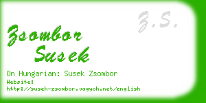 zsombor susek business card